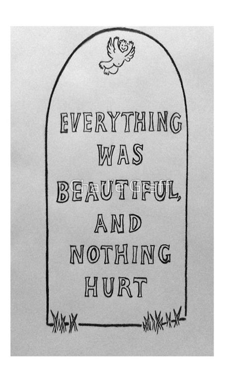 Everything Was Beautiful And Nothing, Kurt Vonnegut, To Draw, Iphone Case, Iphone, Drawings, Black