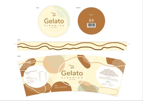 Ice Cream Package Design on Behance Papercraft Random, Ice Cream Label Design, Ice Cream Cups Packaging, Popsicle Packaging, Ice Cream Cups Design, Ice Cream Branding, Cream Packaging Design, Snack Design, Cream Branding