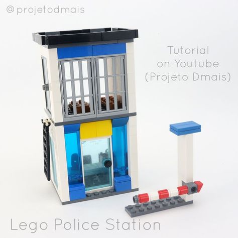 Lego City Police Station, Lego Police Station, Station Video, Lego City Police, Police Station, Lego City, Easy Tutorial, Video Tutorial, How To Build