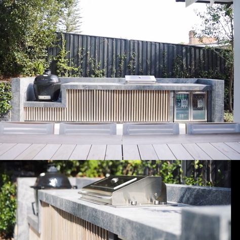 Outdoor Cooking Area Grill Station, Built In Barbeque, Outside Bbq Area, Garden Backyard Design, Outdoor Cooking Station, Outdoor Kitchen Area, Home With Garden, Terrace Bar, Villa Landscape