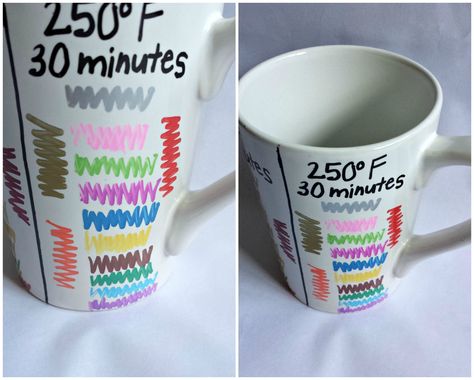 The Ultimate Guide to Sharpie Mugs | Tips, Tricks, and Hints to Get the Most Out of Your Sharpie Mugs | The Best Temperatures, Materials, and Cooking Times | Destination Decoration Drawing Ideas Sharpie, Mug Drawing Ideas, Sharpie Mug Designs, Sharpie Coffee Mugs, Sharpie Plates, Sharpie Projects, Oil Based Sharpie, Sharpie Mugs, Diy Sharpie Mug