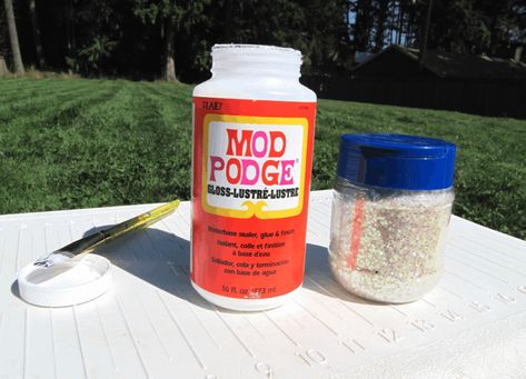 Can Mod Podge Be Used As a Primer? - Blended Canvas Dishwasher Safe Mod Podge, Mod Podge Gloss, Painted Light Bulbs, Best Primer, Wet Spot, Light Bulb Ornaments, Words On Canvas, Modge Podge, Paint Primer