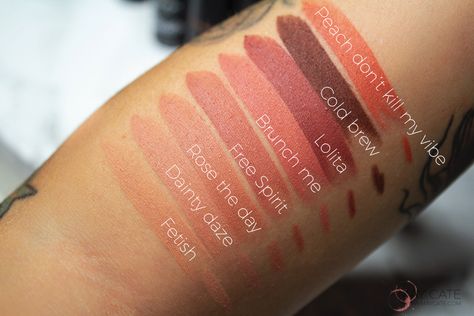 Nyx Lip Liner Swatches, Nyx Suede Matte Lipstick, Nyx Swatches, Lip Liner Swatches, Nyx Lip Liner, Make Up Lips, Nyx Matte, Nyx Lip, Nyx Lipstick