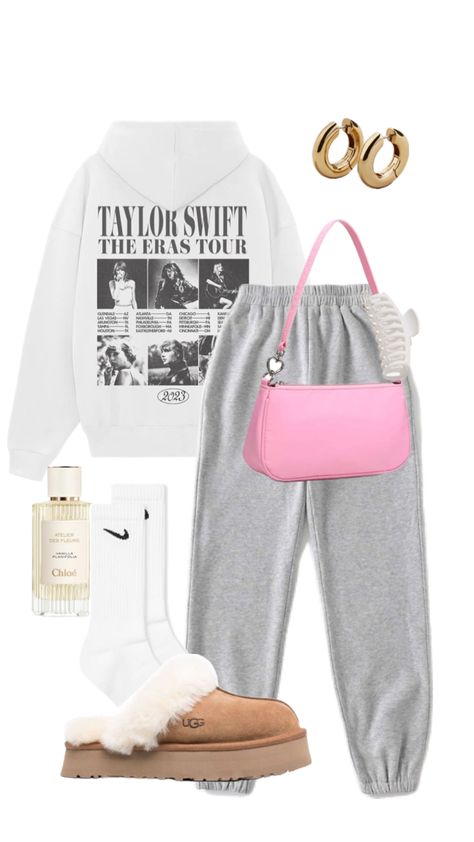 Outfits With Taylor Swift Merch, Taylor Swift Hoodie Outfit, Preppy Hoodie Outfit, How To Style Taylor Swift Merch, Styling Taylor Swift Merch, Taylor Swift Merch Outfit Ideas, Taylor Merch Outfit, Swiftie Aesthetic Outfit, Taylor Swift Merch Outfit