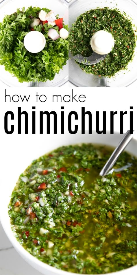 How To Make Chimichurri, Chimichurri Recipe, Resep Salad, Resep Diet, Therapy Machine, God Mat, Keto Paleo, Skin Therapy, Tapenade