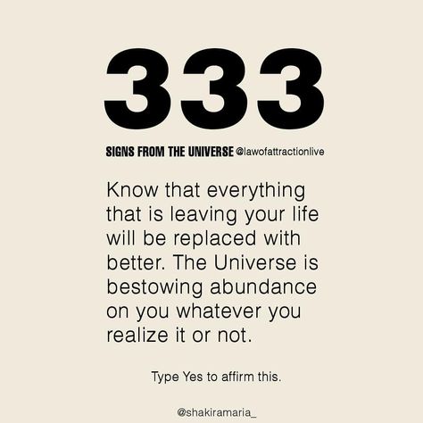 Numberology Meanings, Number 333, Signs From The Universe, Angel Number Meanings, Gratitude Affirmations, Number Meanings, Spiritual Meditation, Abundance Affirmations, Wealth Affirmations