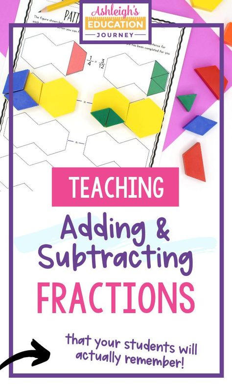 Fraction Movement Activities, Adding And Subtracting Fractions Games, Adding Fractions With Unlike Denominator, Adding Fractions Activities, Adding Fractions With Like Denominators, Add Fractions With Unlike Denominators, Fractions Activities, Cuisenaire Rods, Subtract Fractions