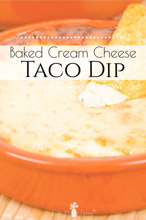 This delicious Taco Dip with Cream Cheese recipe is an easy and delicious way to feed your family or have it on hand for guests. Use it as a dip or make it a meal! #tacodip #creamcheese #diprecpe #easy #dinner Easy Dips To Make With Cream Cheese, Baked Taco Dip With Cream Cheese, Ways To Use Cream Cheese, Easy Dip With Cream Cheese, Uses For Cream Cheese, Easy Appetizers With Cream Cheese, Dips With Cream Cheese Easy, Cream Cheese Queso Dip, Cream Cheese Snacks Easy