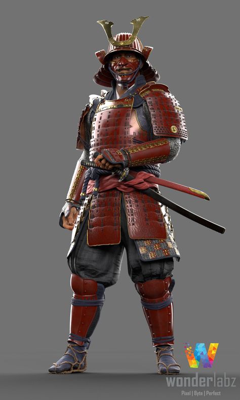 Armadura Ninja, Samurai Concept, Red Ninja, Guerriero Samurai, Last Samurai, Ronin Samurai, Japanese Art Samurai, Armor Drawing, The Last Samurai