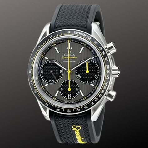 Omega Speedmaster Racing, Omega Watch Vintage, Automatic Watch Winder, Omega Man, Rubber Watches, Watch Winder, Analog Watch, Omega Speedmaster, Black Stainless Steel