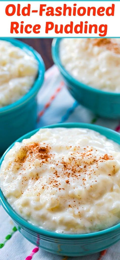 Old-Fashioned Rice Pudding #dessert #easyrecipe #rice Rice Pudding Recipe Easy, Old Fashioned Rice Pudding, Keto Pudding, Puding Roti, Malva Pudding, Oreo Desserts, Rice Pudding Recipes, Oreo Pudding, Creamy Rice Pudding