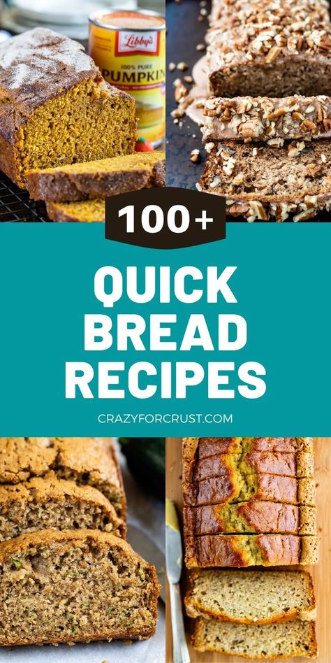 Easy Quick Bread Recipes, Basic Quick Bread Recipe, Bread Pull Apart, Bread Zucchini, Loaf Bread Recipe, Quick Bread Recipes Easy, Carrot Bread, Peanut Butter Banana Bread, Bread Maker Recipes