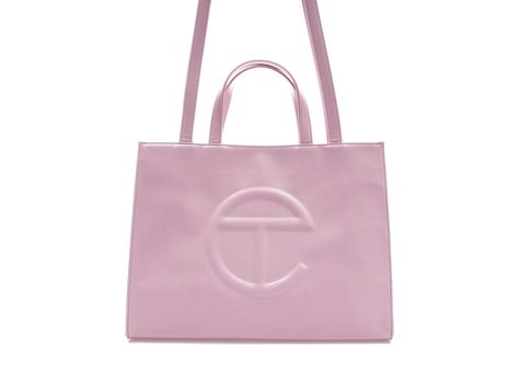 Pink Telfar Bag, Youtube Essentials, Pink Telfar, Pink Dunks, Telfar Shopping Bag, Telfar Bag, Pink Lifestyle, Girly Bags, Tote Bag Patters