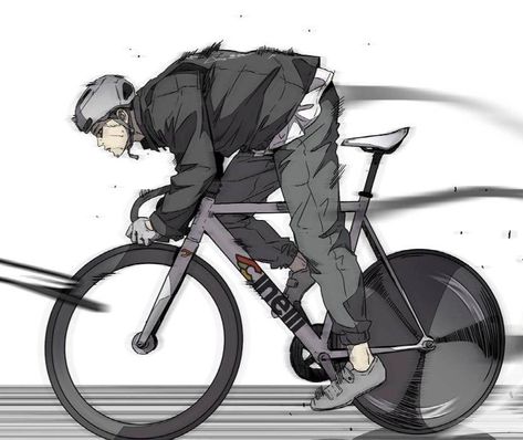 Windbreaker Webtoon, Peaky Blinders Characters, Anime Picture Hd, Bike Sketch, Bike Illustration, Bicycle Painting, Yandere Manga, Fixed Bike, Fixie Bike