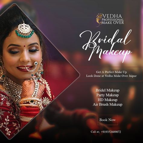 Get A Perfect Makeup Look Done By Vedha MakeOver Makeup Poster Ideas, Bridal Makeup Poster Design, Makeup Ads Design, Makeup Artist Wallpaper, Makeup Creative Ads, Makeup Banner Design, Makeup Poster Design Graphics, Makeup Poster Design, Makeup Artist Poster