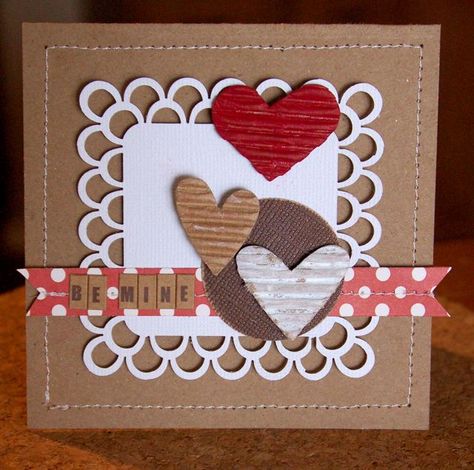 6a0105349d6b3d970c0148c8014451970c-pi 640×635 pixels Homemade Card Designs, Valentines Scrapbook, Safe House, Valentine Love Cards, Valentine Cards Handmade, Card Pattern, House Diy, St Valentin, Card Making Inspiration