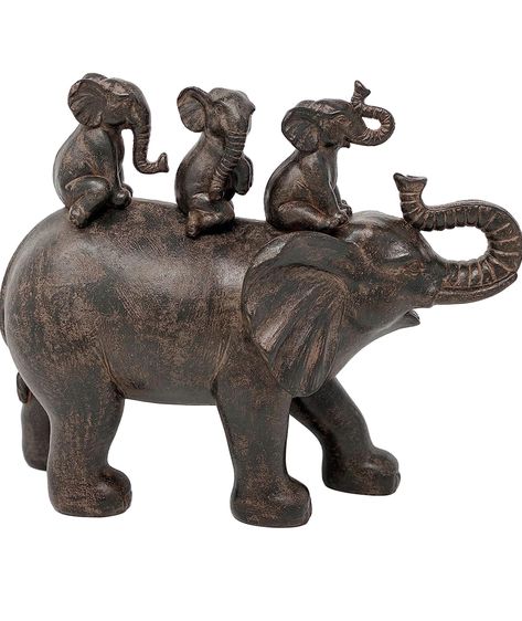 Buy elephant ornaments Riding An Elephant, Elephant Ride, Baby Elefant, Frog Decor, Baby Elephants, Resin Statue, Elephant Statue, Elephant Lover, Elephant Decor