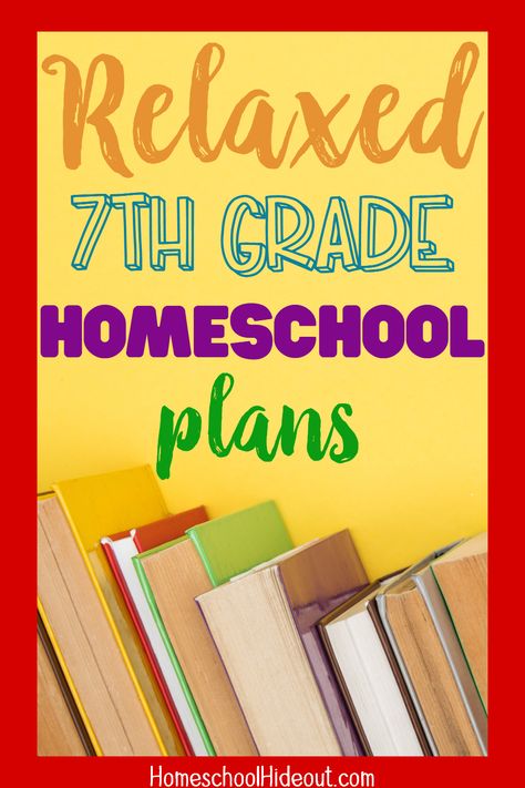 7th Grade Homeschool Plans - Homeschool Hideout 7th Grade Homeschool Schedule, Homeschooling 7th Grade, 7th Grade Homeschool Ideas, Homeschool 7th Grade, Workboxes Homeschool, 7th Grade Homeschool, 3rd Grade Homeschool, Online Homeschool Curriculum, Best Homeschool Curriculum