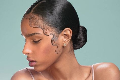 Expert Advice On Restoring Hair Edges - Essence Edges Hair, Josephine Baker, Sleek Bun, Jada Pinkett Smith, Hair Tattoos, Braided Bun, Hair Problems, Sleek Hairstyles, Hair Collection