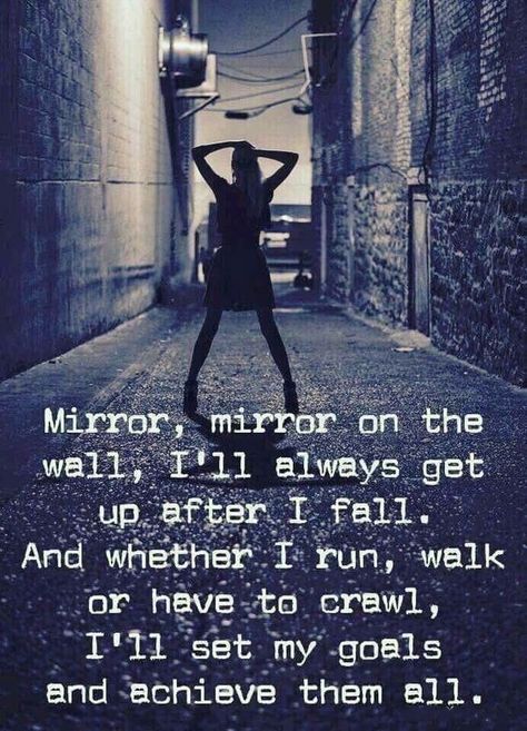 🌸🌺🌼 Hey beautiful souls! Today, let's talk about perseverance and self-love. We all fall down sometimes, but what sets us apart is our ability to get back up again. 🙌 Whether we're running full speed ahead, taking it one step at a time, or even crawling on our hands and knees, we have the power to achieve our goals and make our dreams a reality. 💪 So let's take a moment to appreciate ourselves and our resilience. Look in the mirror and repeat after me: "Mirror, mirror on the wall, I'll alway... Strong Short Quotes, Walk Idea, Life Goals Pictures, Women Empowerment Quotes, Strong Women Quotes, Empowerment Quotes, Knowledge Quotes, Super Quotes, Ideas Quotes