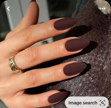 Matte Nail Colors, Brown Nail, Matte Nails Design, Dark Nails, Fall Nail Colors, Brown Nails, Fabulous Nails, Classy Nails, Fall Nail Designs