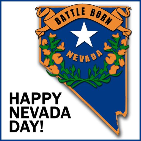 Nevada Day is a state holiday celebrated on the last Friday of October each year. It commemorates Nevada's frontier legacy and its entry into the Union as the 36th state on October 31, 1864. Vegas Hotels Strip, Nevada Day, Las Vegas Motor Speedway, Airport Limo Service, Greeting Sign, Wedding Transportation, Warm Springs, Elementary School Classroom, Limo Service