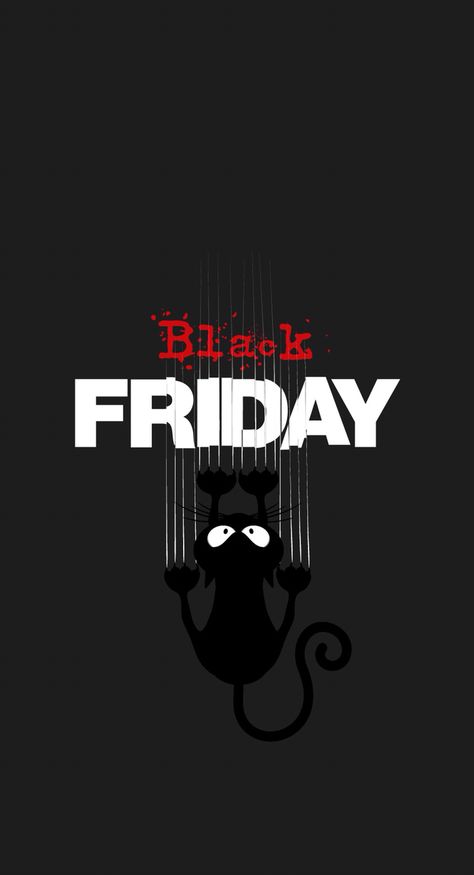 Screen saver Cats Thanksgiving, Black Friday Sale Design, Black Friday Marketing, Friday Cat, Black Friday Funny, Black Friday Poster, Black And Blue Wallpaper, Scary Backgrounds, Black Friday Design