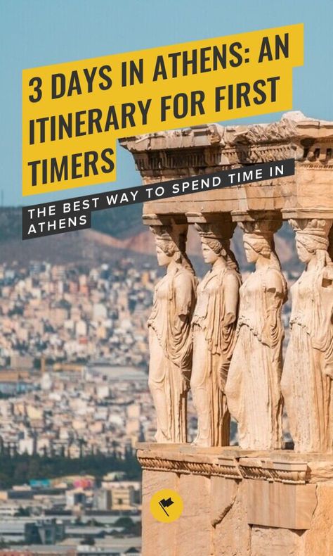 3 Days In Athens: An Itinerary For First Timers - The Best Way to Spend Time in Athens - 3 Days in Greece, a complete travel guide for first timers that will take you to the Acropolis, the best viewpoint over the city, the temples of Delphi, and more. #travel #destinations #greece #europe #southerneurope 4 Days In Athens, Athens 3 Day Itinerary, 3 Days In Athens Greece, 3 Days In Athens, Day Trips From Athens, Athens Itinerary, Delphi Greece, Greece Cruise, Viking Ocean Cruise