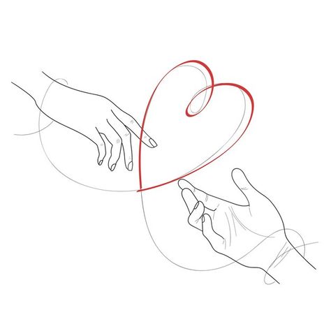 Love Stencil Art, Man Hand Drawing, Love Hand Drawing, How To Make Sketch, Love Line Art, Hand Outline, Woman Hands, Logo Design Love, Tiger Tattoo Design