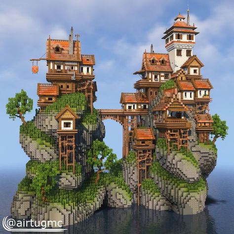 Airtug on Instagram: "A medieval stilt village I just winged this whole thing, but sometimes winging it turns out better, let me know what you guys think of it #minecraft #minecraftbuilds #minecraftonly #minecraftbuild #minecraftpe #mcpe #minecraftpocketedition #minecraftmeme #minecraftmemes #minecraftbuilding #minecraftcreations #minecrafthouse #minecraftmedieval #minecrafter #minecrafters" Minecraft Village Inspiration, Coastal Minecraft Houses, Island Village Minecraft, Minecraft Sea Village, Minecraft Stilt House, Minecraft Shipyard, Minecraft Island Builds, Shipwreck House Minecraft, Minecraft Civilization