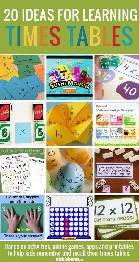 20 Ideas For Learning Times Tables - hands on activities, online games, apps and printables to help kids remember and recall their times tables. Learning Times Tables, Learn Times Tables, Apple Games, Ideas For Learning, Friends Games, Games App, Power Moves, App Games, Times Tables