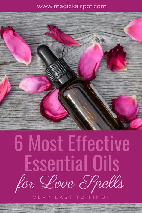 Essential Oils For Love Spells, Love Spell Essential Oil Recipe, Love Spell Scent Essential Oils, Essential Oils For Attraction Love, Love Spell Oil Recipe, Love Oil Recipe Witchcraft, Essential Oils For Love, Self Love Oil Recipe Witchcraft, Love Spells Candle Magic