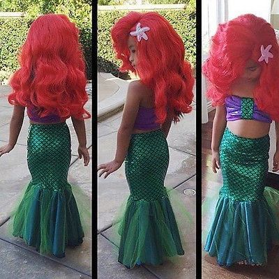 Princess Ariel Dress, Costume Mermaid, Mermaid Halloween Costumes, Ariel Costumes, Ariel Cosplay, Little Mermaid Dresses, Baby Kostüm, Ariel Dress, Mermaid Halloween