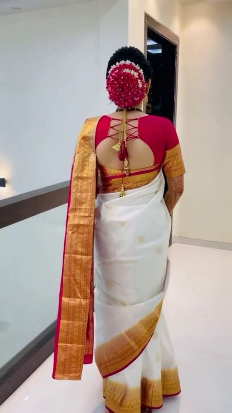 Devsena Blouse Design, Nauvari Blouse Design, Latest Blouse Neck Designs, Lace Blouse Design, Blouse Designs High Neck, Backless Blouse Designs, New Saree Blouse Designs, Traditional Blouse Designs, Latest Model Blouse Designs