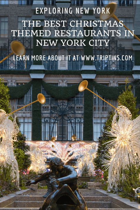 14 Best Christmas Restaurants in NYC (New York Holiday Themed Dining) Christmas Restaurants Nyc, Best Restaurants In Nyc At Christmas, Nyc Christmas Restaurants, New York Christmas Restaurants, Rooftop Restaurants Nyc, Nyc Xmas, Restaurants New York, The Plaza Hotel Nyc, New York City Restaurants