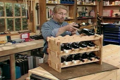 DO IT YOURSELF WINE RACK Wine Racks Diy, Wine Rack Ideas, Free Standing Wine Rack, Cherry Wood Kitchens, Wine Cellar Racks, Stackable Wine Racks, Wine Rack Plans, Pallet Wine, Kitchen Wine Rack