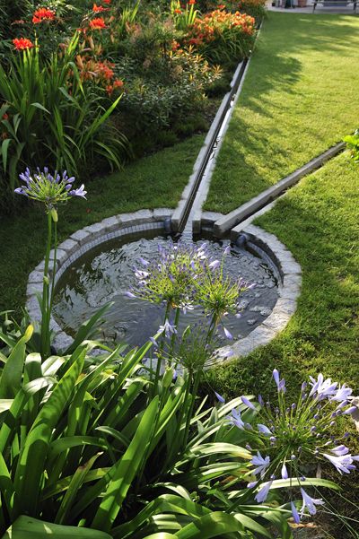 . Rain Garden Design, Water Pond, Have Inspiration, Water Features In The Garden, Rain Garden, Ponds Backyard, Fish Pond, Small Garden Design, Water Feature