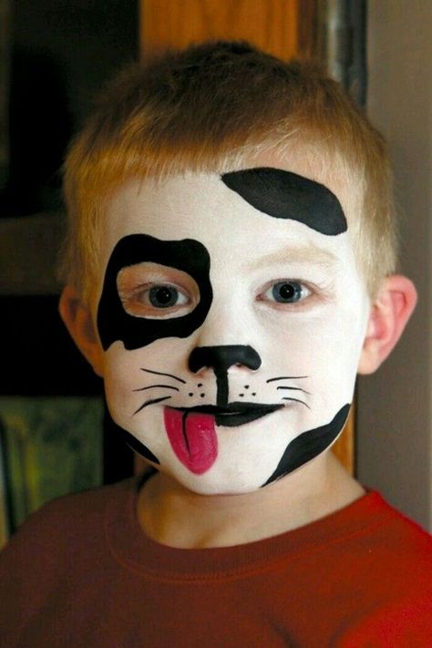 Boy Halloween Makeup, Childrens Makeup, Obličejové Masky, Halloween Makeup Sugar Skull, Halloweenský Makeup, Scary Halloween Decorations Outdoor, Diy Costumes Women, Face Painting Easy, Kids Face Paint