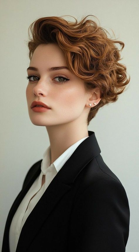 Short Hair Elegant, Really Short Bob, Formal Hairstyle, Formal Hairstyles For Short Hair, Covering Grey Roots, Hair Elegant, Short Curly Pixie, Long To Short Hair, Short Curly Haircuts