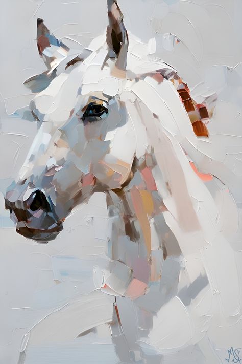 Abstract Horse Art, Painting On Canvas For Beginners, Horse Art Drawing, Abstract Horse Painting, Canvas For Beginners, Abstract Horse, Horse Artwork, Watercolor Horse, Horse Drawings