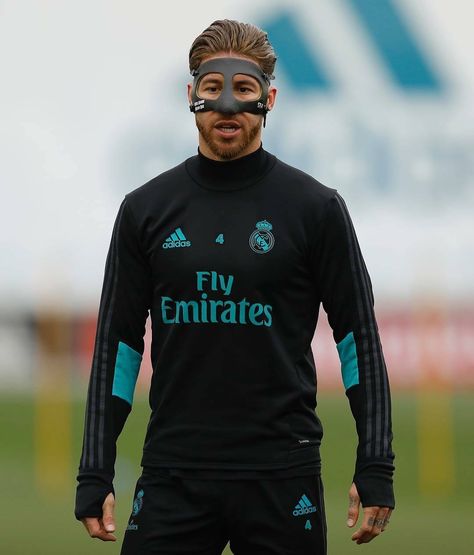 @sergioramos The Captain behind The Mask: El Capitán detrás de la Máscara: WORK HARD DREAM BIG. #HalaMadrid Soccer Techniques, Football Mask, Real Madrid Football Club, Behind The Mask, Soccer Stuff, Real Madrid Football, Real Madrid Players, Association Football, Soccer Life