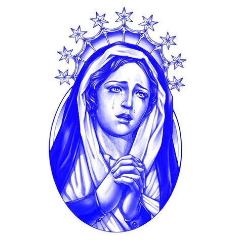 Virgin Mary Portrait Tattoo, Saint Cecilia Tattoo, Lady Of Sorrows Tattoo, Saint Mary Tattoo, Madonna Tattoo, Mother Mary Tattoos, Maria Tattoo, Saint Tattoo, Mary Tattoo