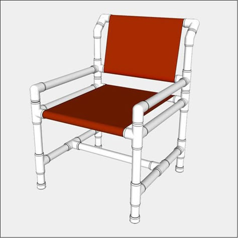 1-1/4" Standard PVC Dining Chair - Build Your Own | FORMUFIT Pvc Patio Furniture, Pvc Pipe Furniture, Pvc Furniture Plans, Pvc Chair, Pvc Furniture, Chairs Vintage, Pvc Pipe Crafts, Pvc Pipe Projects, Upholstery Repair