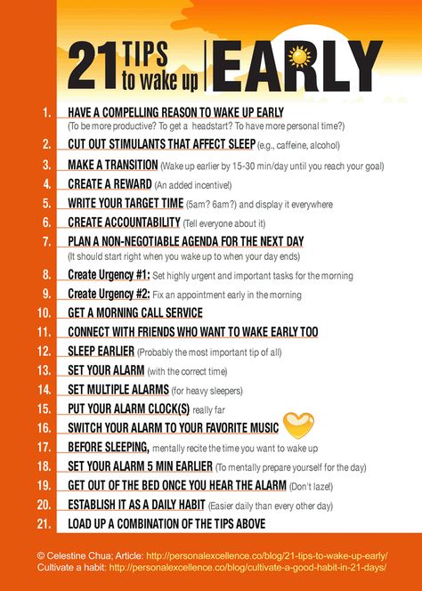 21 Tips To Wake Up Early Tips To Wake Up Early, Wake Up Early, Miracle Morning, Getting Up Early, Morning Motivation, How To Wake Up Early, Good Habits, Interesting Stuff, Successful People