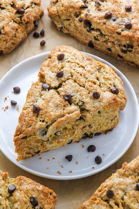 Choc Chip Scones, Whole Wheat Scones Recipe, Chocolate Chip Scones Recipe, Nature Recipes, Sour Cream Scones, Healthy Scones, Wheat Flour Recipes, Laura In The Kitchen, Laura Vitale