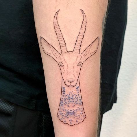 Gazelle Tattoo, Fine Line Tattoos, August 15, Tattoo Inspo, Ink Art, One And Only, Tattoo Design, Geometric Tattoo, Tatting