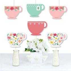 Tea Party Supplies : Target Cricut Tea Party Decorations, Tea Cup Decorations, Tea Essentials, Cup Shapes, Tea Cup Decor, Diy Garden Party, Tea Party Supplies, Crafts Drawing, Par Tea