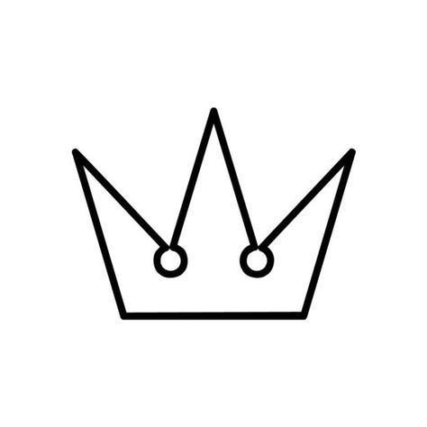 Kingdom Hearts Crown Tattoo, Kingdom Hearts Embroidery, Kingdom Hearts Logo, Kingdom Hearts Crown, Crown Outline, Kingdom Hearts Tattoo, Crown Png, Japanese Games, Crown Logo