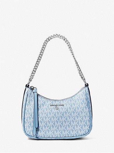 Mk Bags Michael Kors, Blue Michael Kors Purse, Luxury Bags Collection, Mk Purse, Blue Handbags, Girly Bags, Michael Kors Shoulder Bag, Mk Bags, Fancy Bags