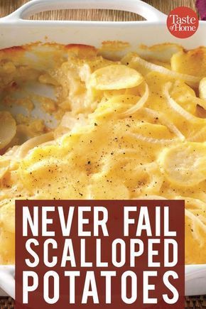 Homemade Scalloped Potatoes, Best Scalloped Potatoes, Scalloped Potatoes Easy, Scalloped Potatoes Cheesy, Scalloped Potato Recipes, Potato Recipes Side Dishes, Scallop Recipes, Milk Cream, Holiday Meal